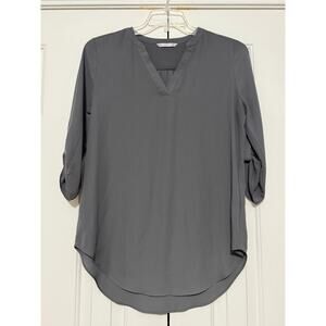 Port Authority Gray Tunic Blouse, Size S